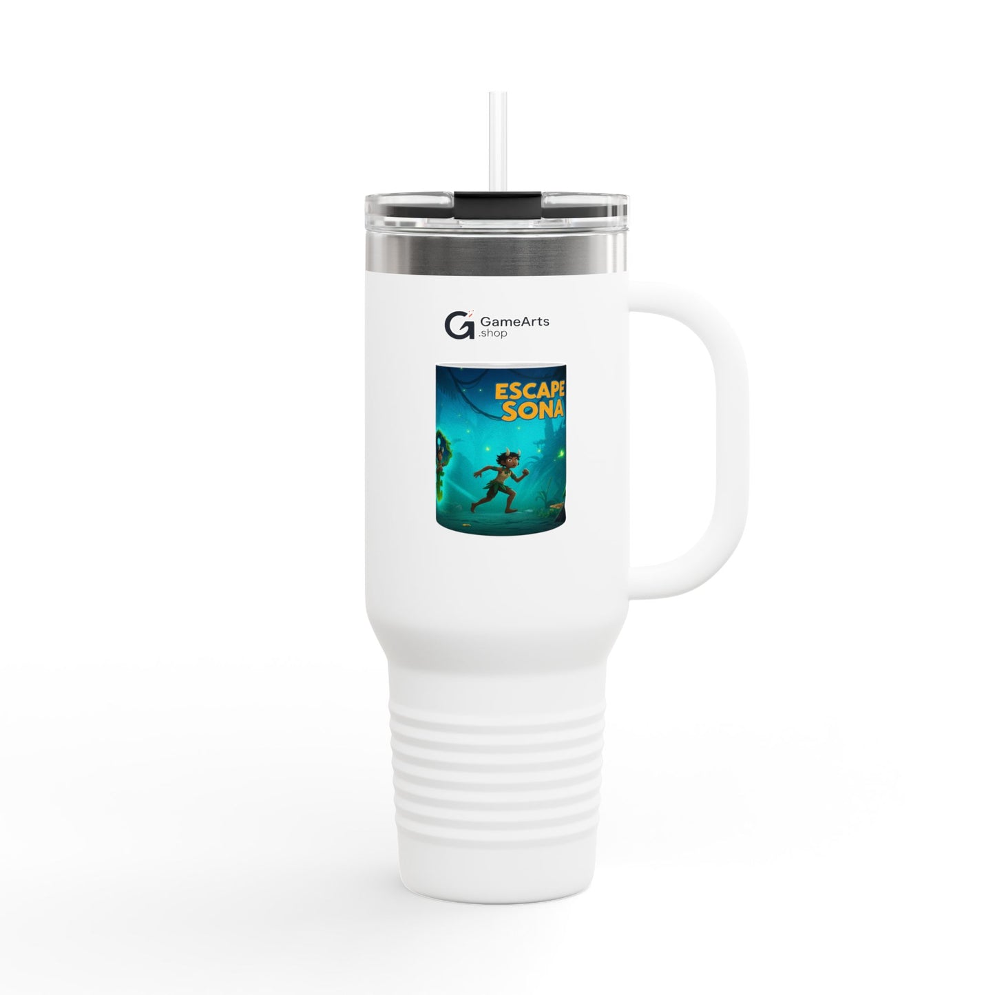 Escape to Adventure Insulated Travel Mug, 40oz | Ideal for Outdoor Enthusiasts, Gifts for Travelers, Motivational Coffee Cup, [...]