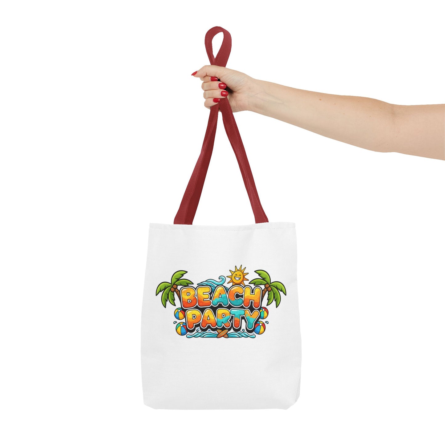 Beach Party Tote Bag, Summer Fun Shopper, Travel, Gifts for Beach Lovers, Beach Bag, Festival Tote