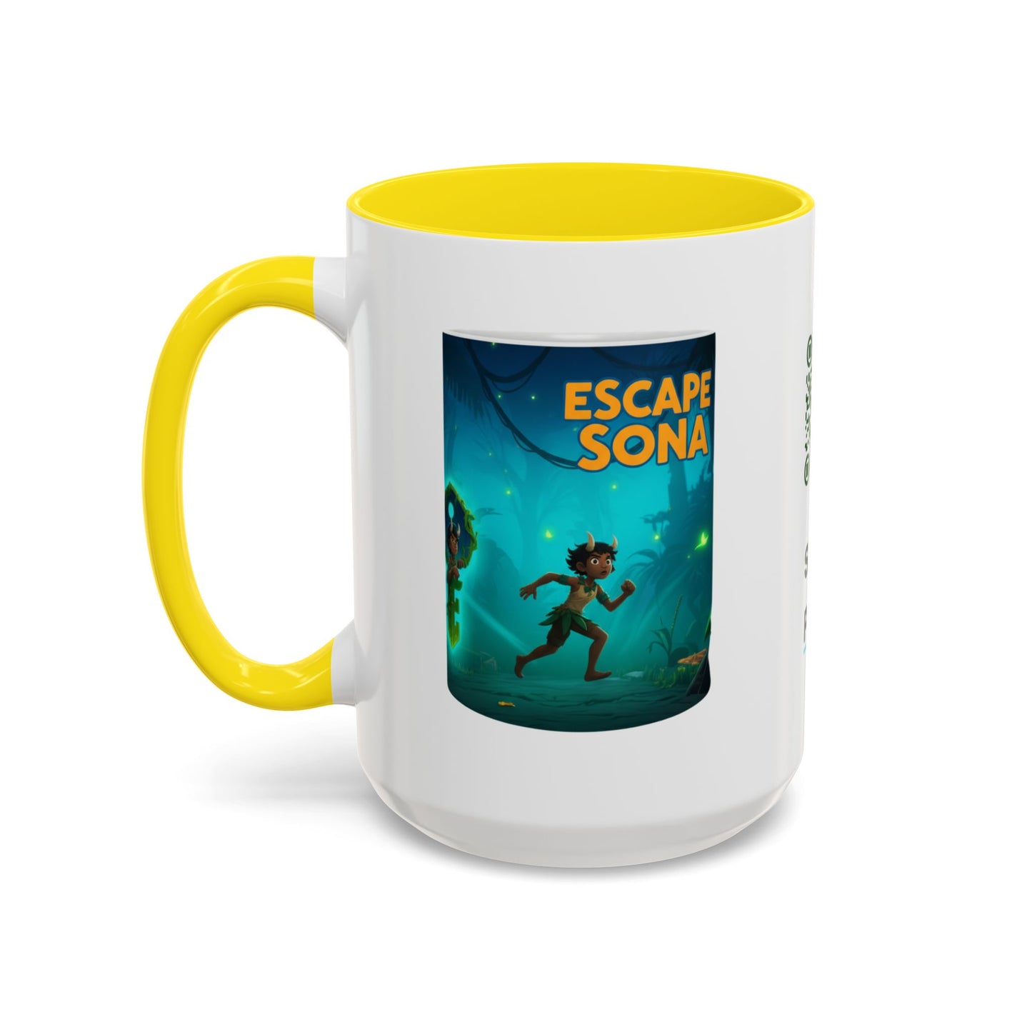 MahaSona Accent Mug – Sip in Style, Escape in Spirit - Whimsical Gift , Fun Drinkware, Perfect for Birthdays, Holidays, Office Decor