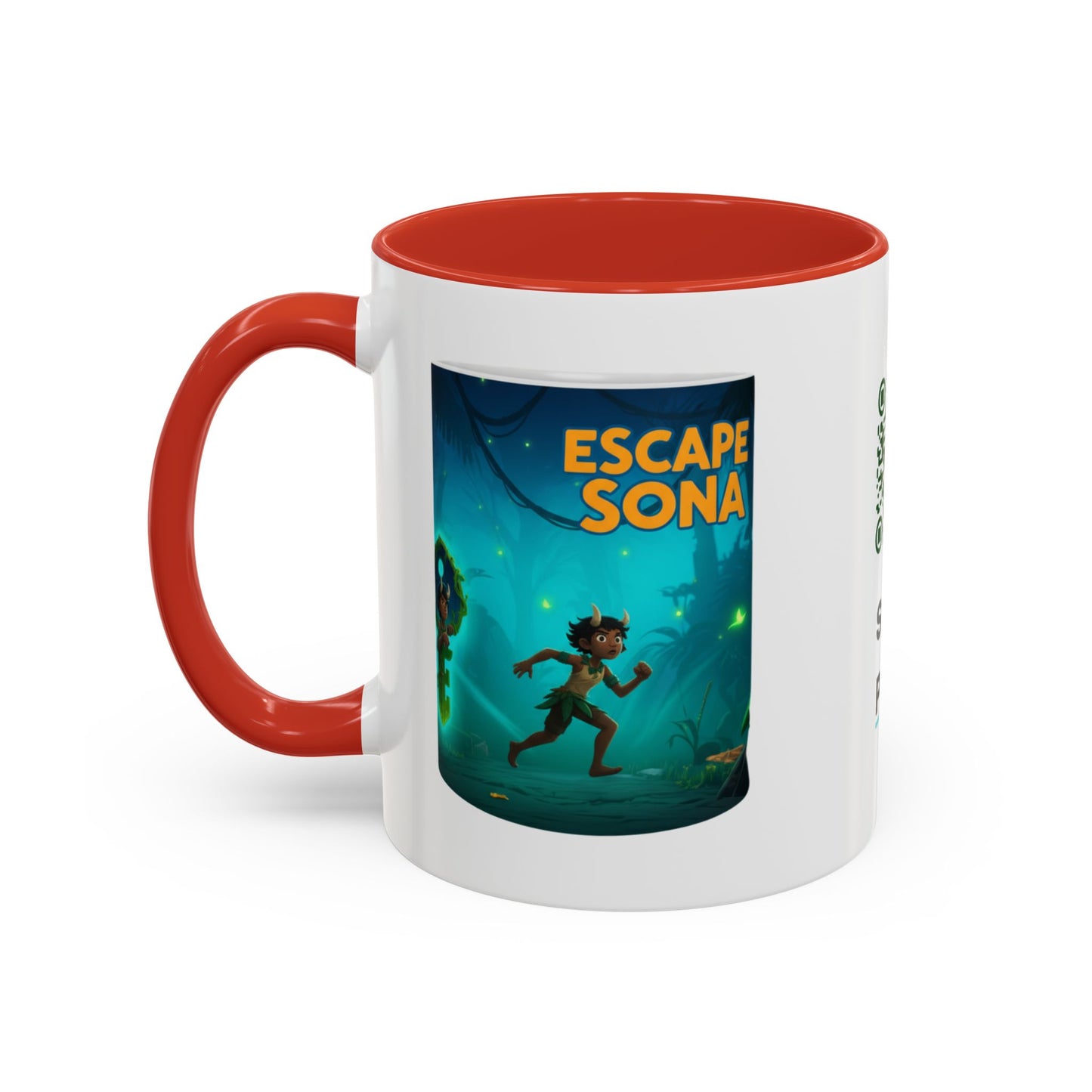 MahaSona Accent Mug – Sip in Style, Escape in Spirit - Whimsical Gift , Fun Drinkware, Perfect for Birthdays, Holidays, Office Decor