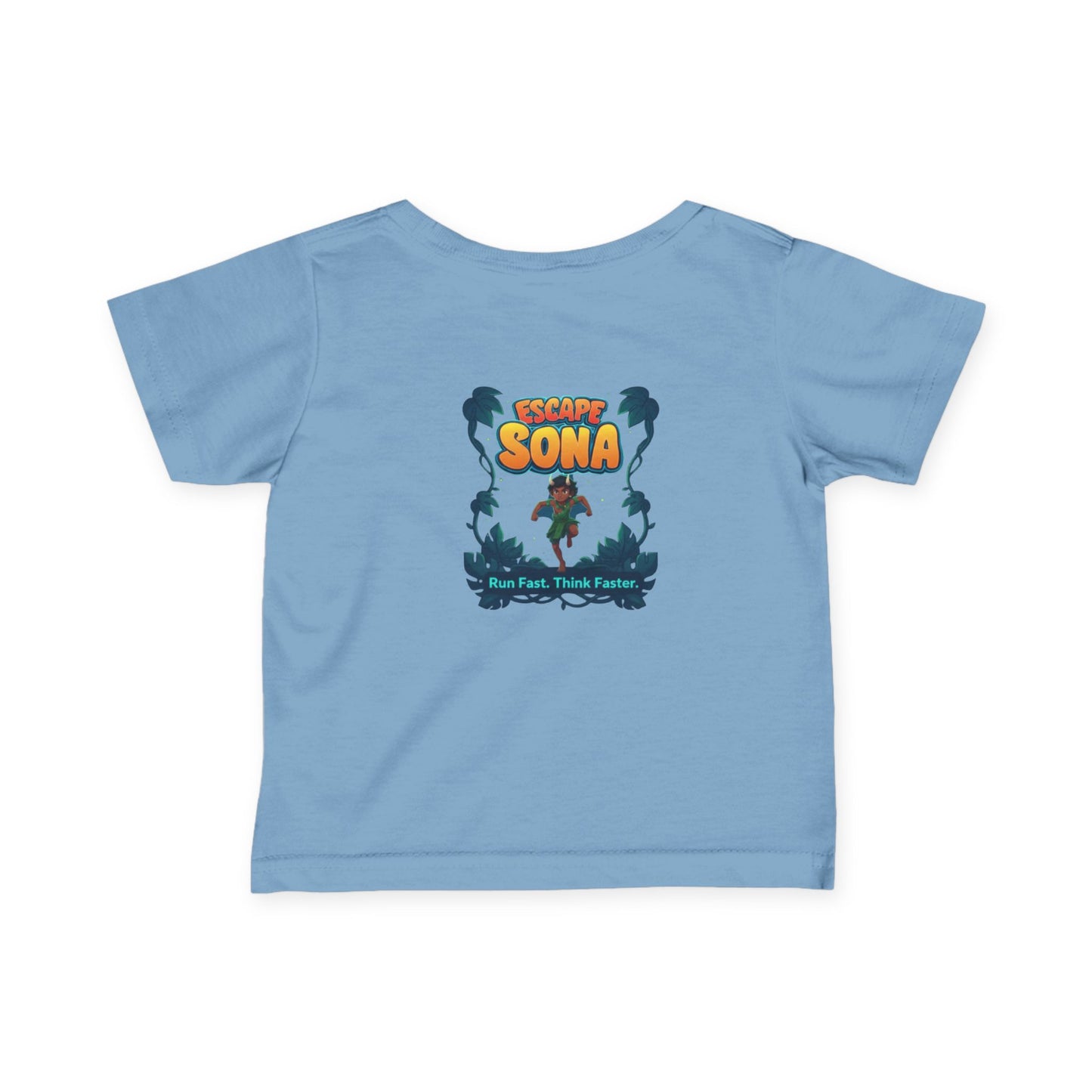 Infant Adventure Tee, Cute Baby T-Shirt, Escape Sona Kids Wear, Toddler Fun Clothing, Summer Vacation Gift, Playful Baby Apparel
