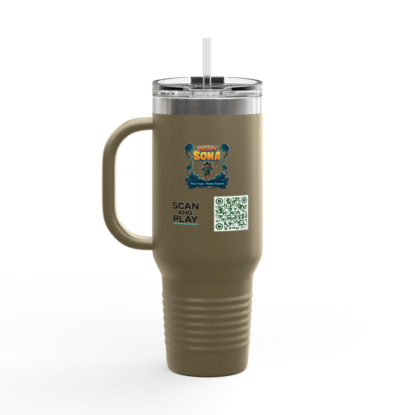 Escape to Adventure Insulated Travel Mug, 40oz | Ideal for Outdoor Enthusiasts, Gifts for Travelers, Motivational Coffee Cup, [...]