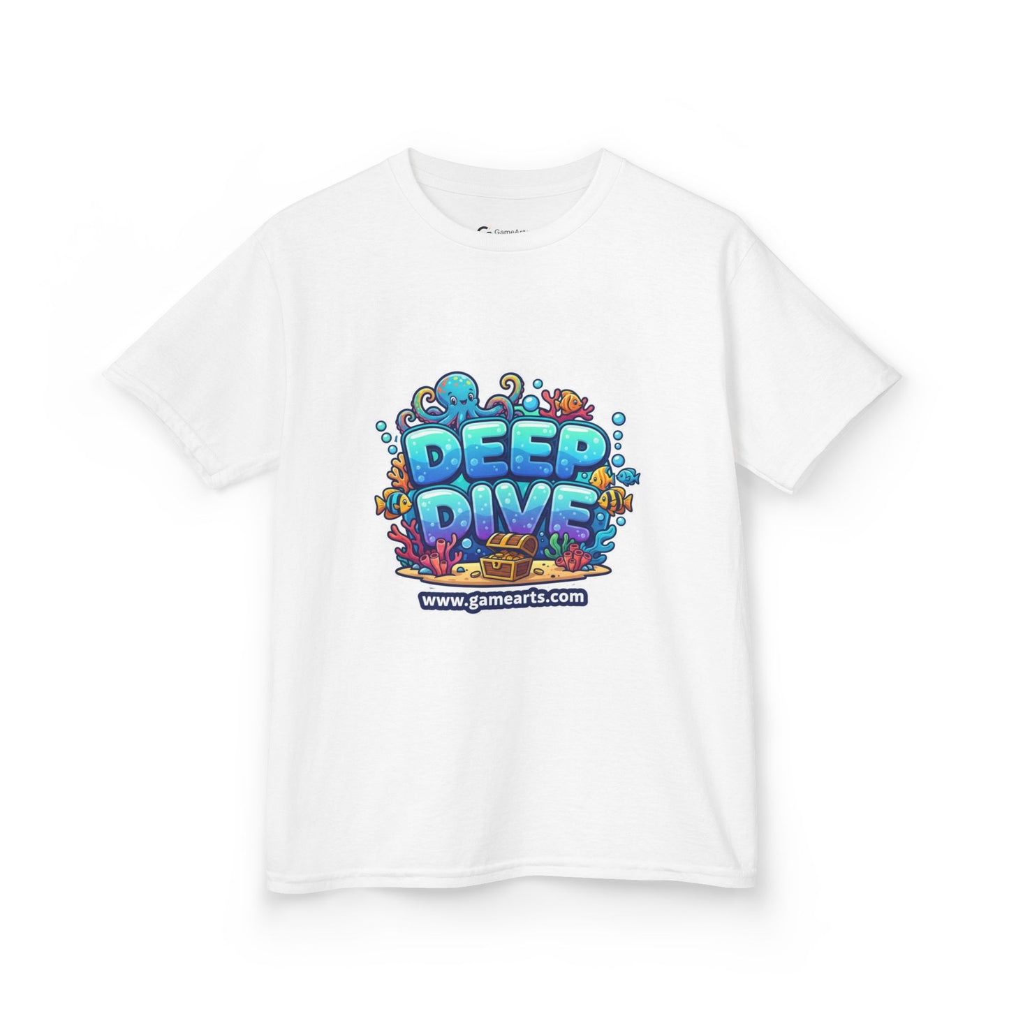 Deep Dive Kids Heavy Cotton Tee, Ocean Adventure Shirt, Fun T-Shirt for Boys and Girls, Summer Beach Wear, Gift for Young Explorers, [...]