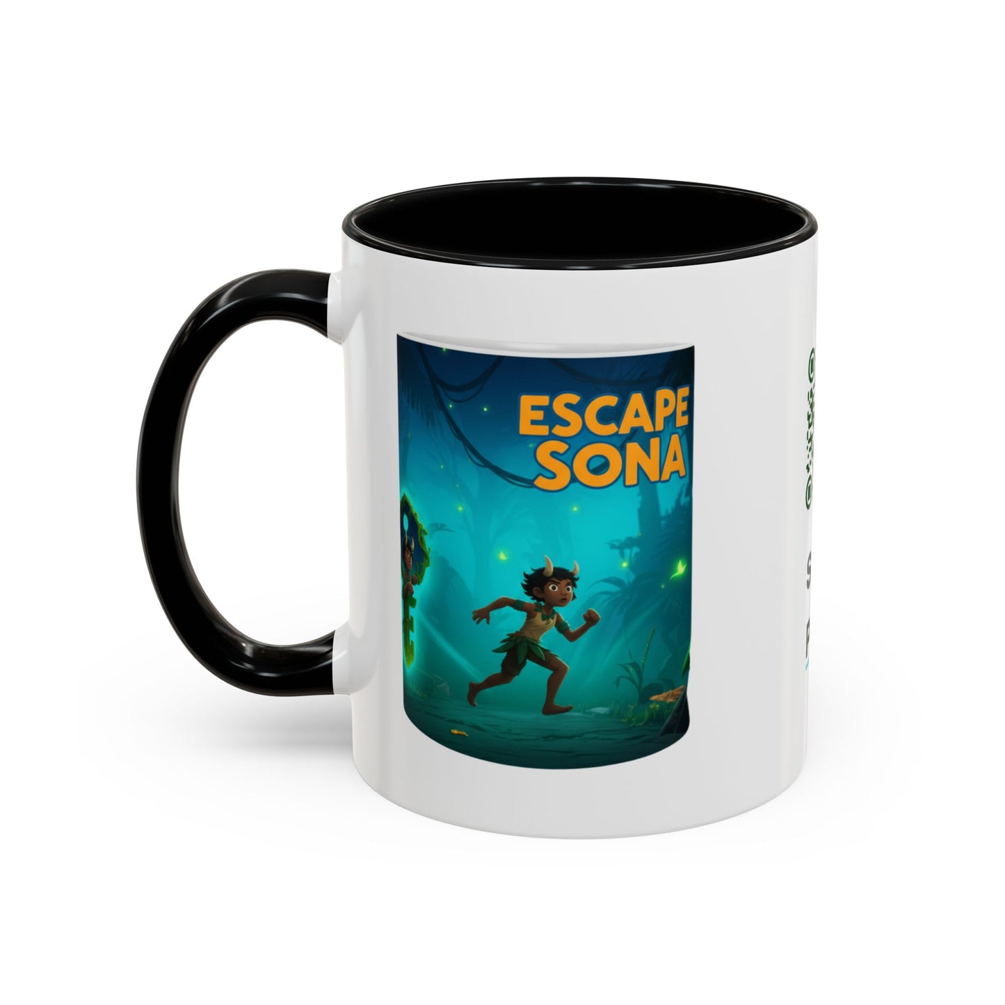 MahaSona Accent Mug – Sip in Style, Escape in Spirit - Whimsical Gift , Fun Drinkware, Perfect for Birthdays, Holidays, Office Decor