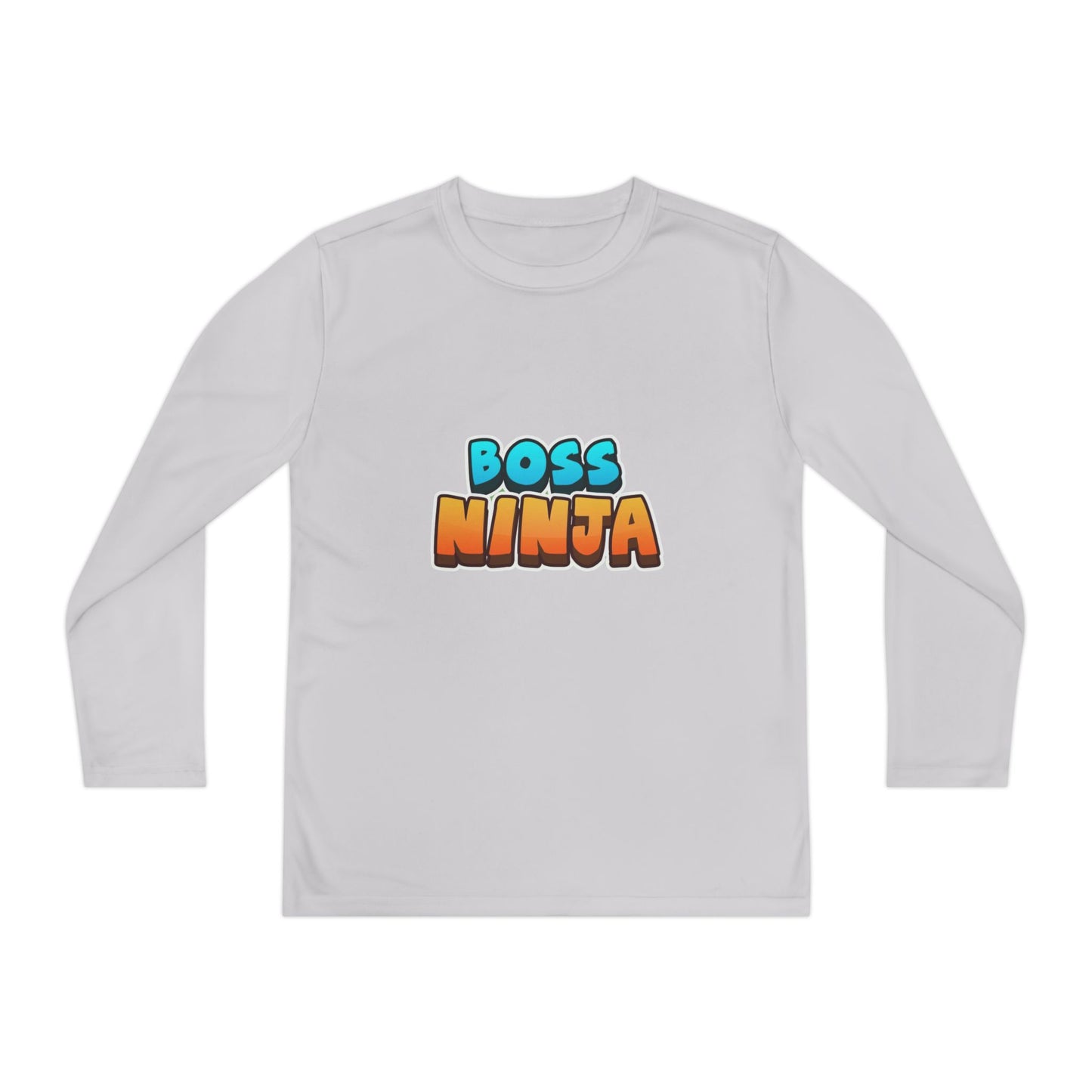 Youth Long Sleeve Boss Ninja Tee, Fun Graphic Shirt for Kids, Perfect for Birthdays, Playdates, School, and Ninja-Themed Parties