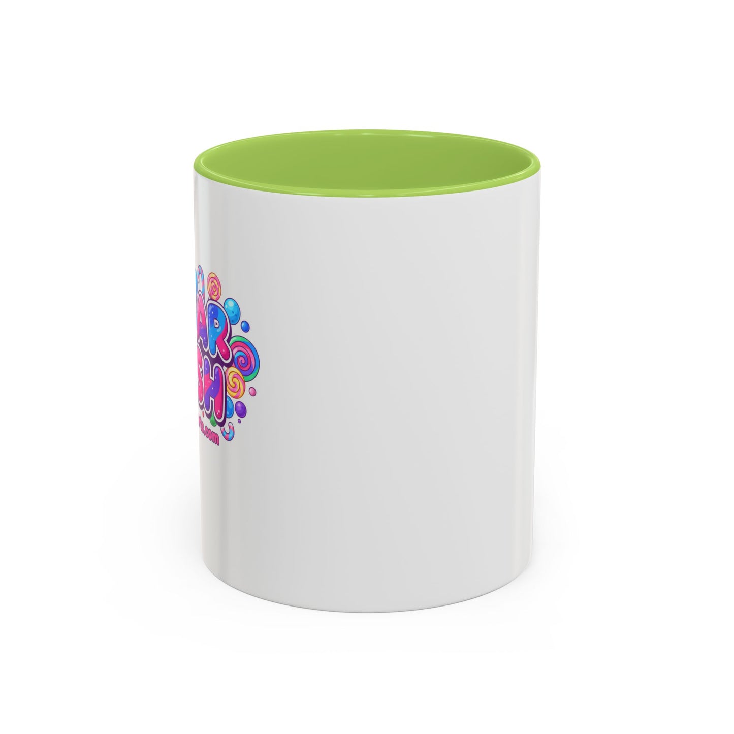 Colorful Sugar Rush Accent Coffee Mug - Fun Gift for Coffee Lovers, Holiday Cheer, Vibrant Drinkware, Party Favor