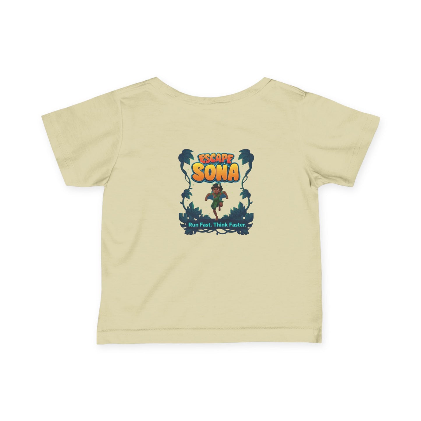 Infant Adventure Tee, Cute Baby T-Shirt, Escape Sona Kids Wear, Toddler Fun Clothing, Summer Vacation Gift, Playful Baby Apparel