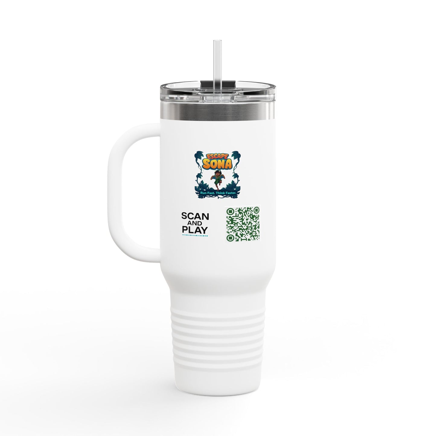 Escape to Adventure Insulated Travel Mug, 40oz | Ideal for Outdoor Enthusiasts, Gifts for Travelers, Motivational Coffee Cup, [...]