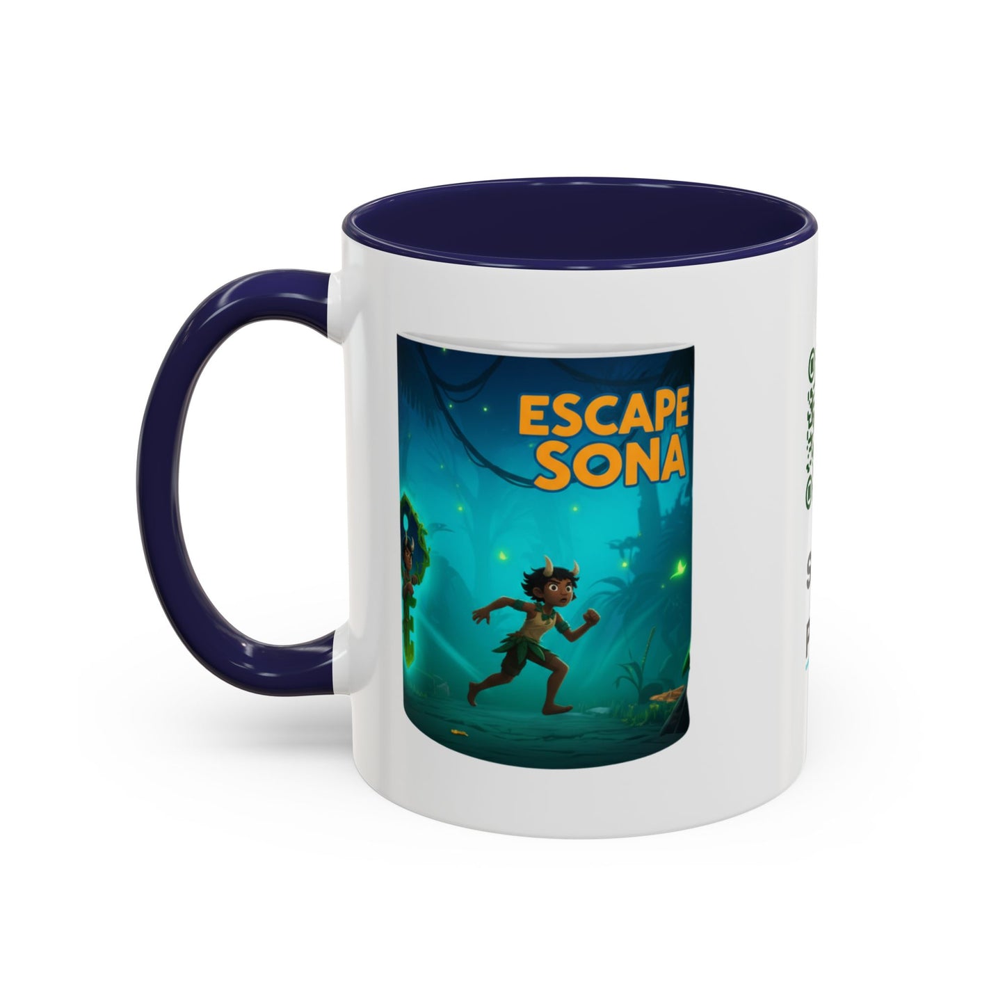 MahaSona Accent Mug – Sip in Style, Escape in Spirit - Whimsical Gift , Fun Drinkware, Perfect for Birthdays, Holidays, Office Decor