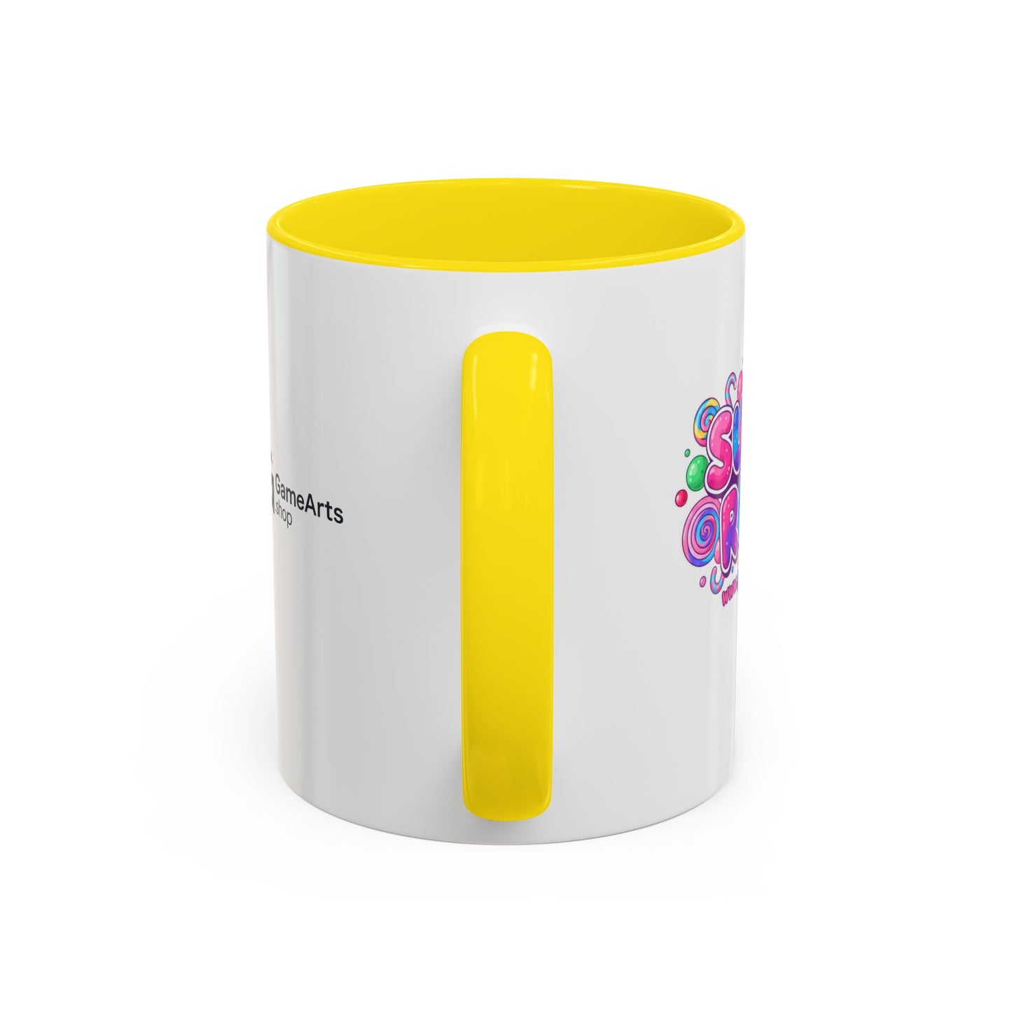 Colorful Sugar Rush Accent Coffee Mug - Fun Gift for Coffee Lovers, Holiday Cheer, Vibrant Drinkware, Party Favor
