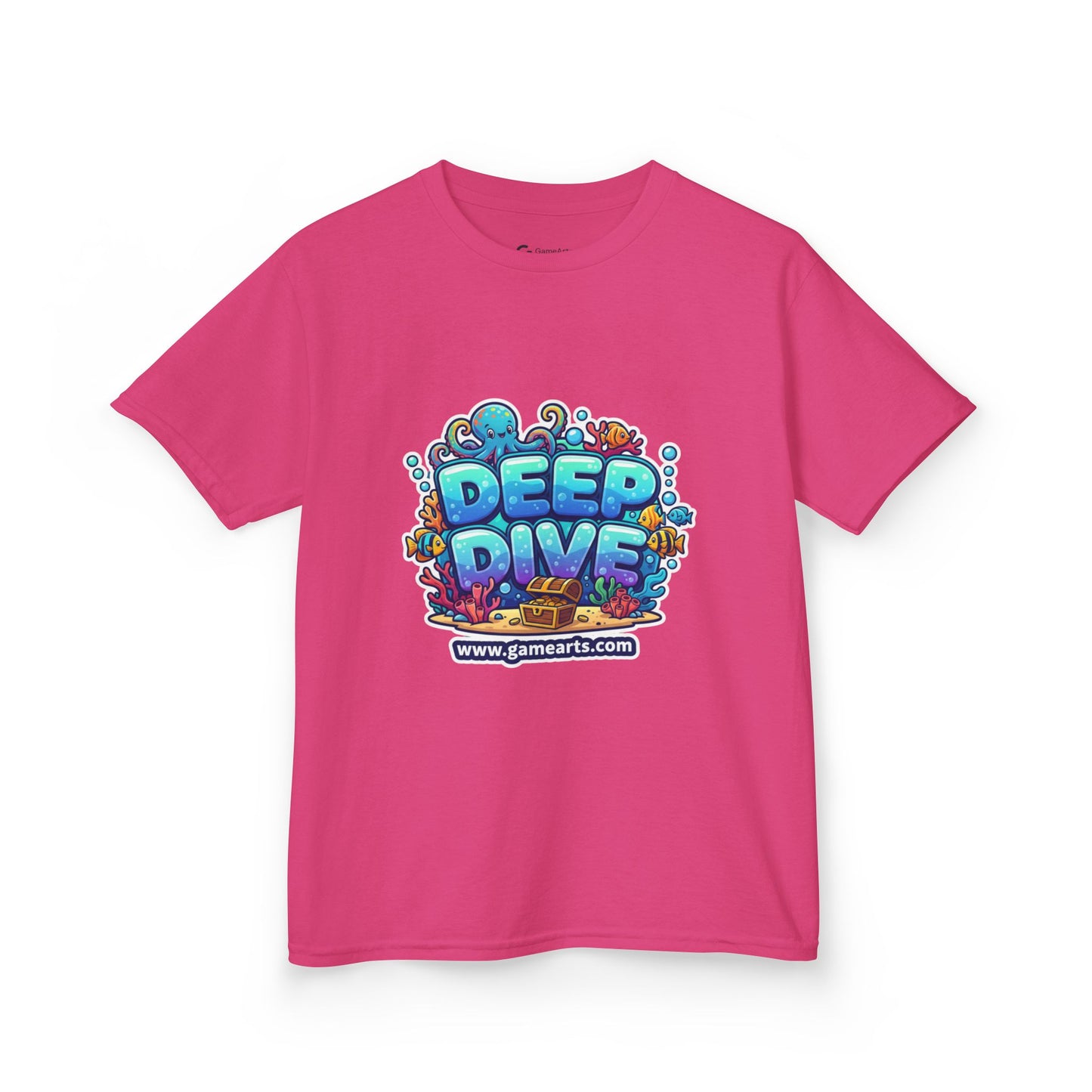 Deep Dive Kids Heavy Cotton Tee, Ocean Adventure Shirt, Fun T-Shirt for Boys and Girls, Summer Beach Wear, Gift for Young Explorers, [...]