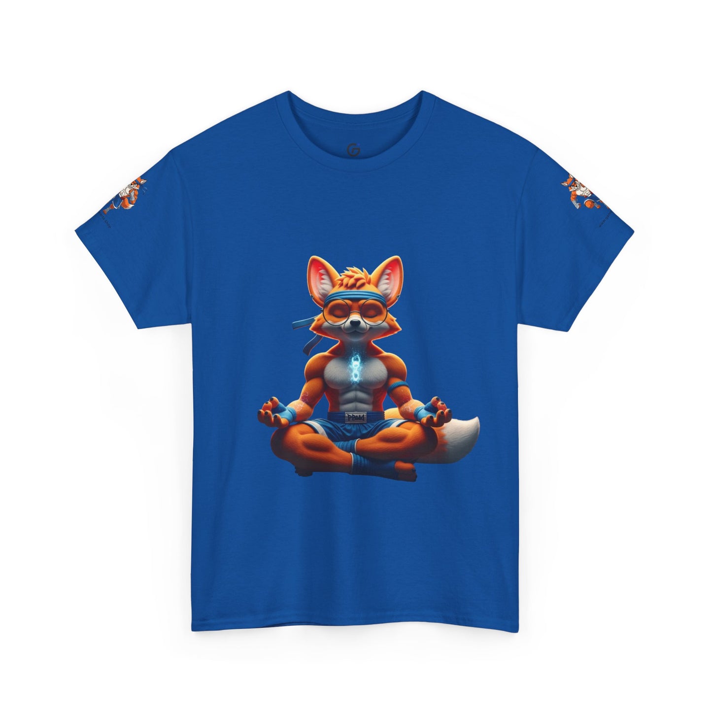 Bubble Fox: Strength & Chill Tee- Relaxation Shirt, Yoga Apparel, Gift for Fox Lovers, Casual Wear, Mindfulness Tee