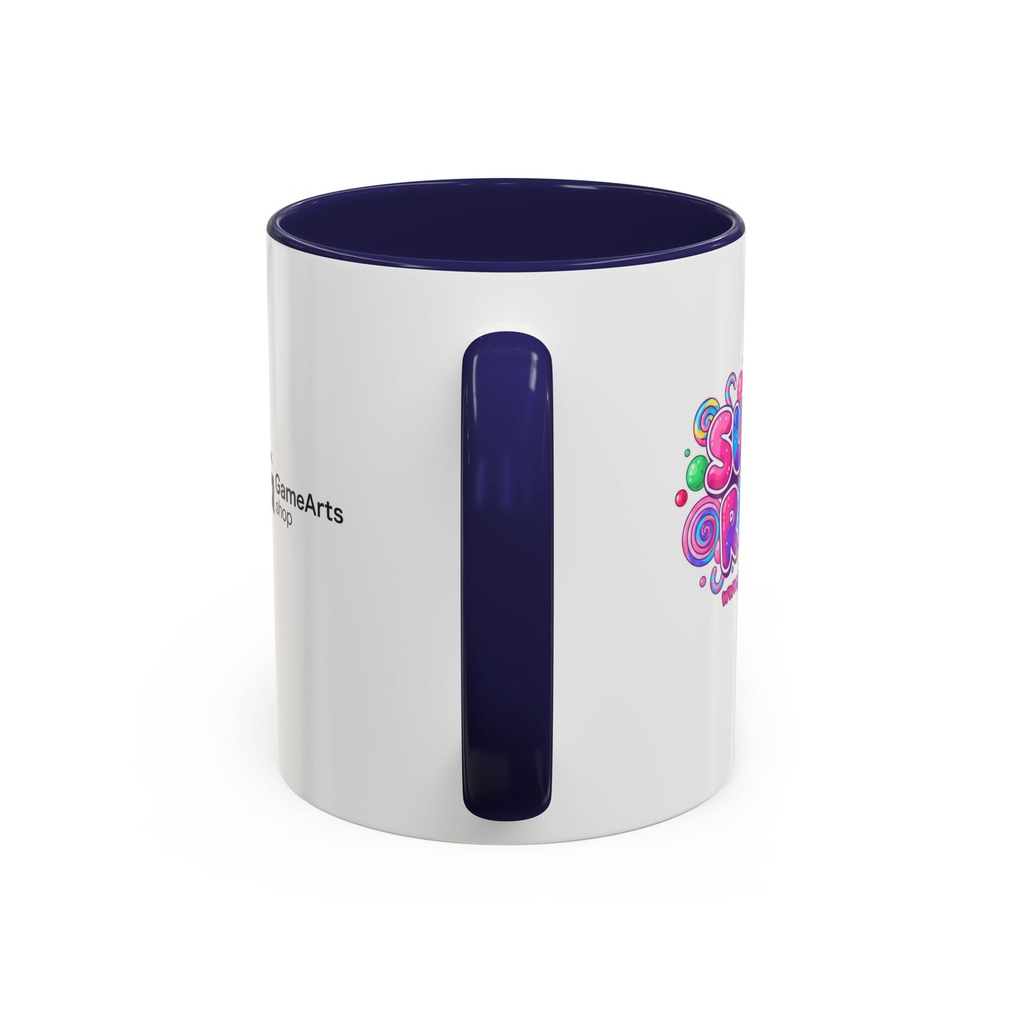 Colorful Sugar Rush Accent Coffee Mug - Fun Gift for Coffee Lovers, Holiday Cheer, Vibrant Drinkware, Party Favor