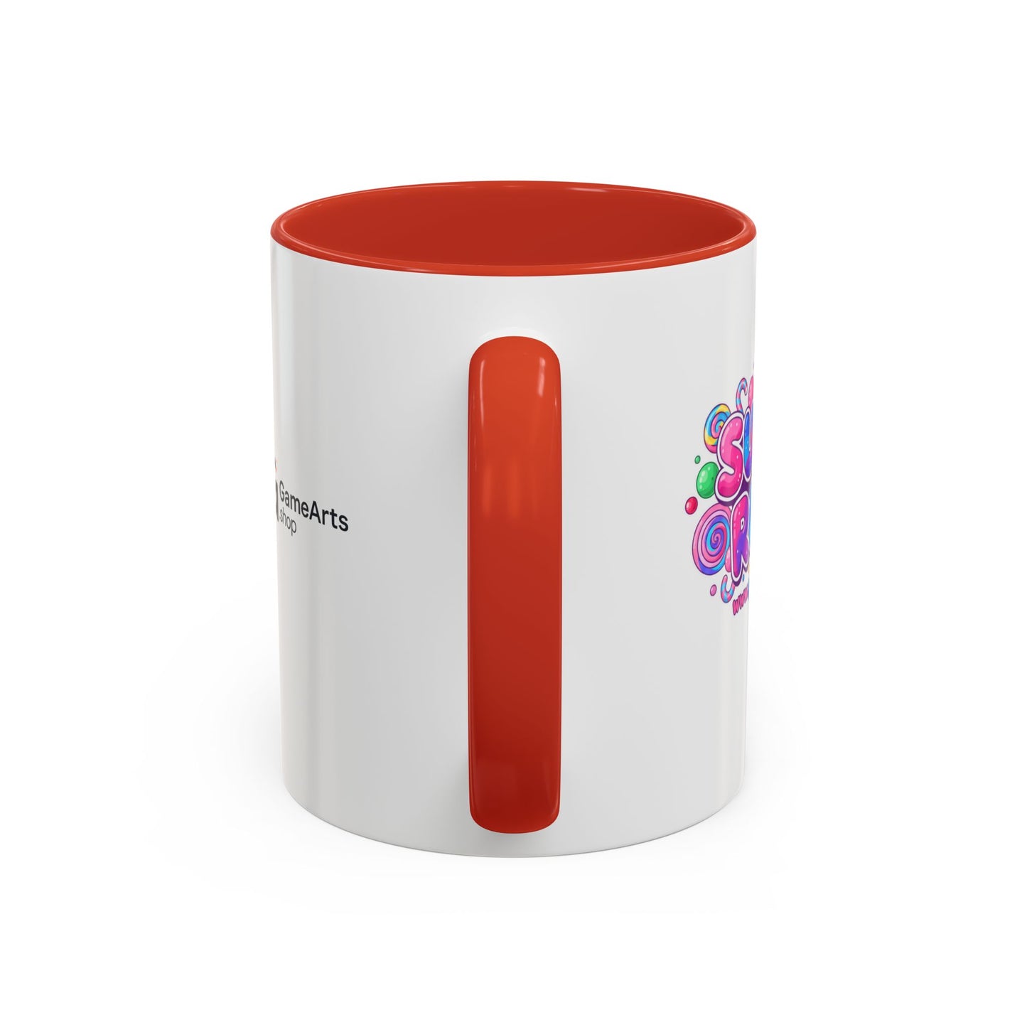 Colorful Sugar Rush Accent Coffee Mug - Fun Gift for Coffee Lovers, Holiday Cheer, Vibrant Drinkware, Party Favor
