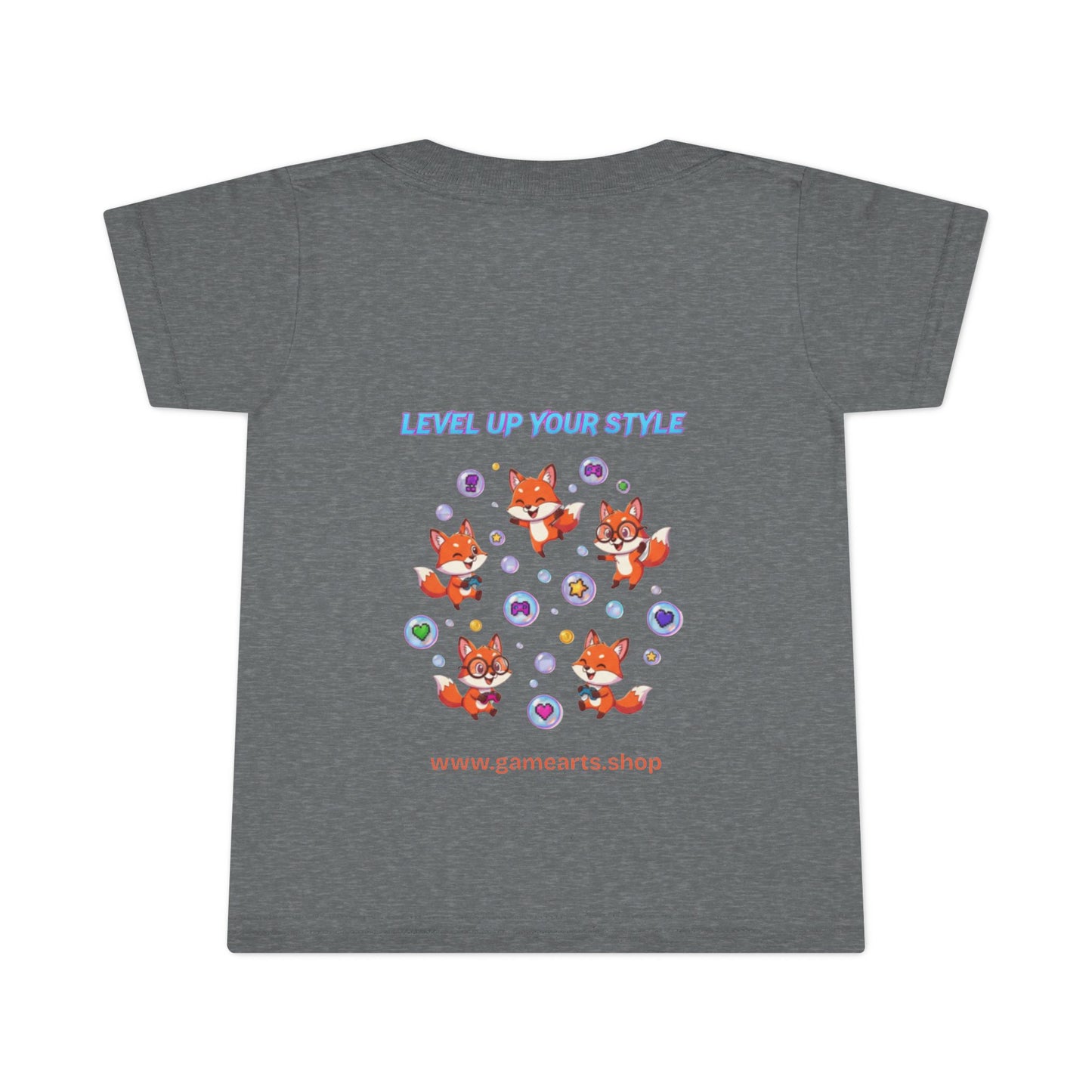 Bubble Fox Toddler Tee – Big Fun for Little Adventurers