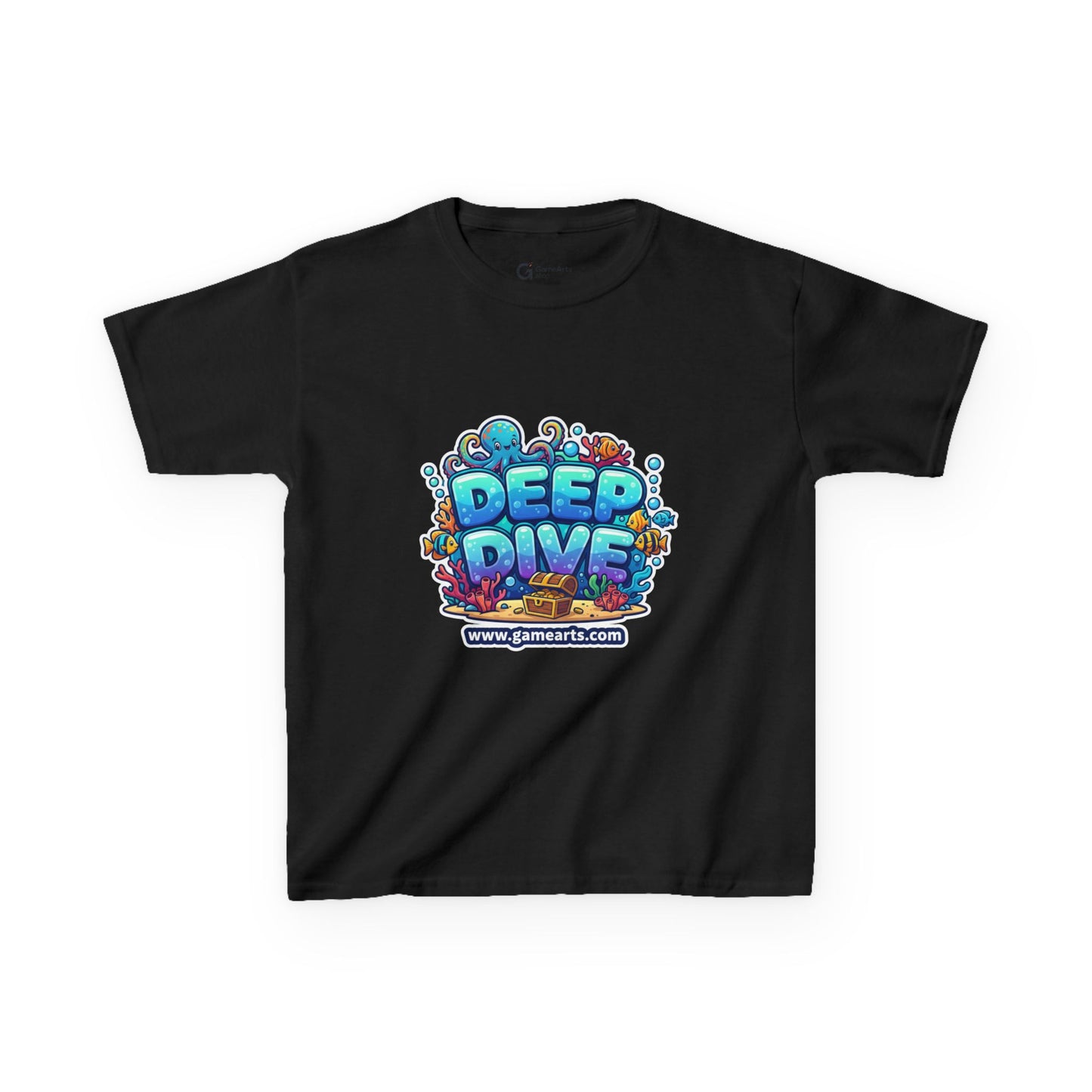 Deep Dive Kids Heavy Cotton Tee, Ocean Adventure Shirt, Fun T-Shirt for Boys and Girls, Summer Beach Wear, Gift for Young Explorers, [...]