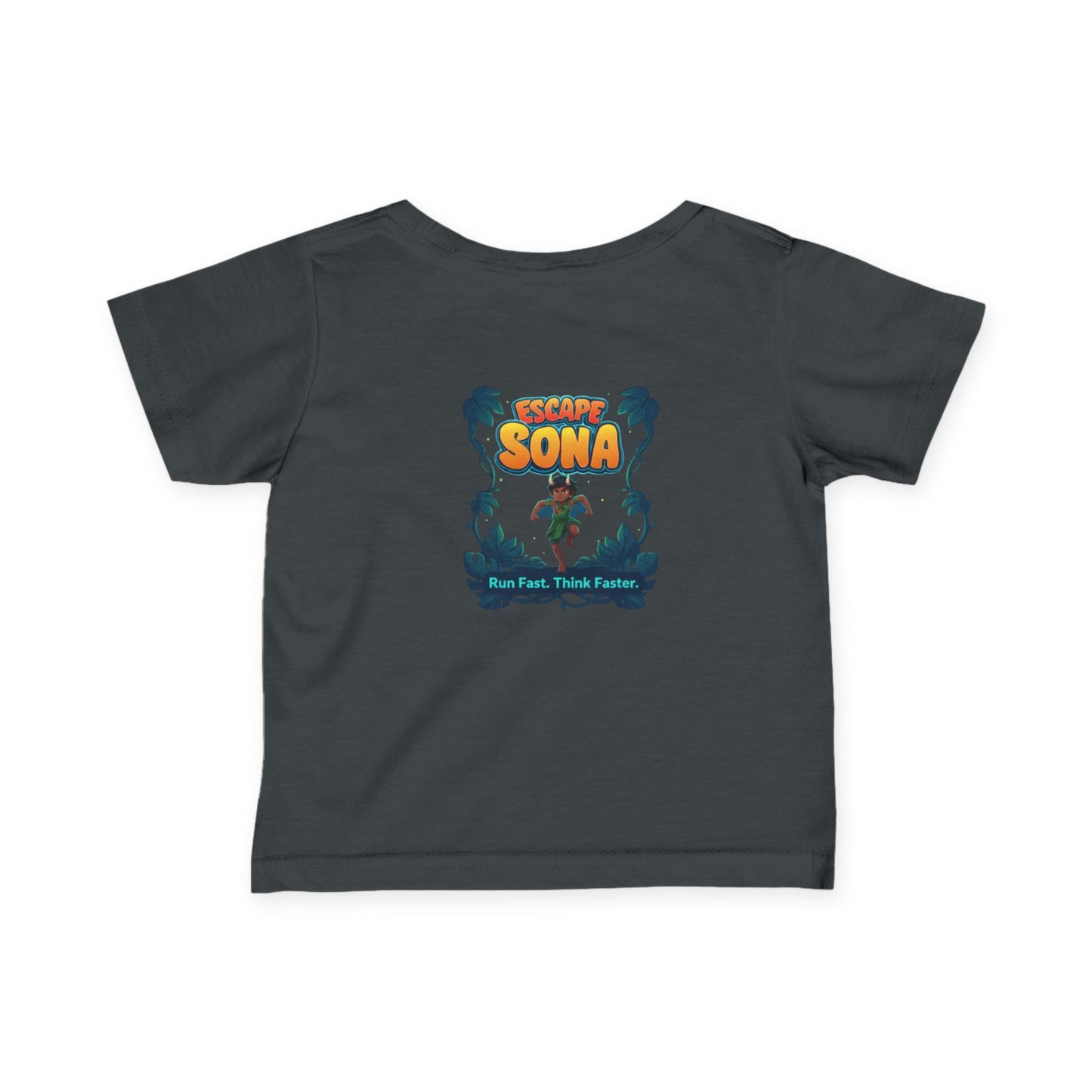 Infant Adventure Tee, Cute Baby T-Shirt, Escape Sona Kids Wear, Toddler Fun Clothing, Summer Vacation Gift, Playful Baby Apparel