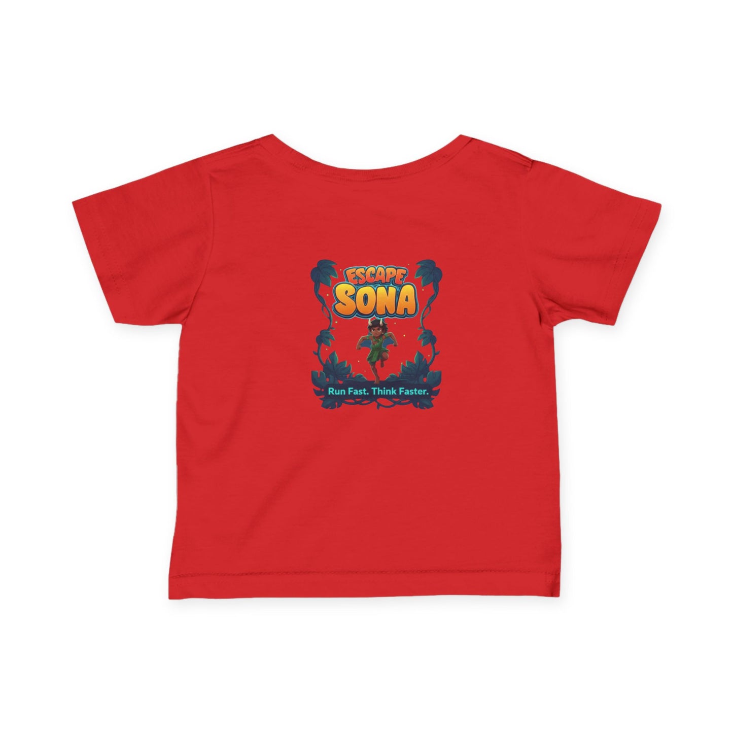 Infant Adventure Tee, Cute Baby T-Shirt, Escape Sona Kids Wear, Toddler Fun Clothing, Summer Vacation Gift, Playful Baby Apparel