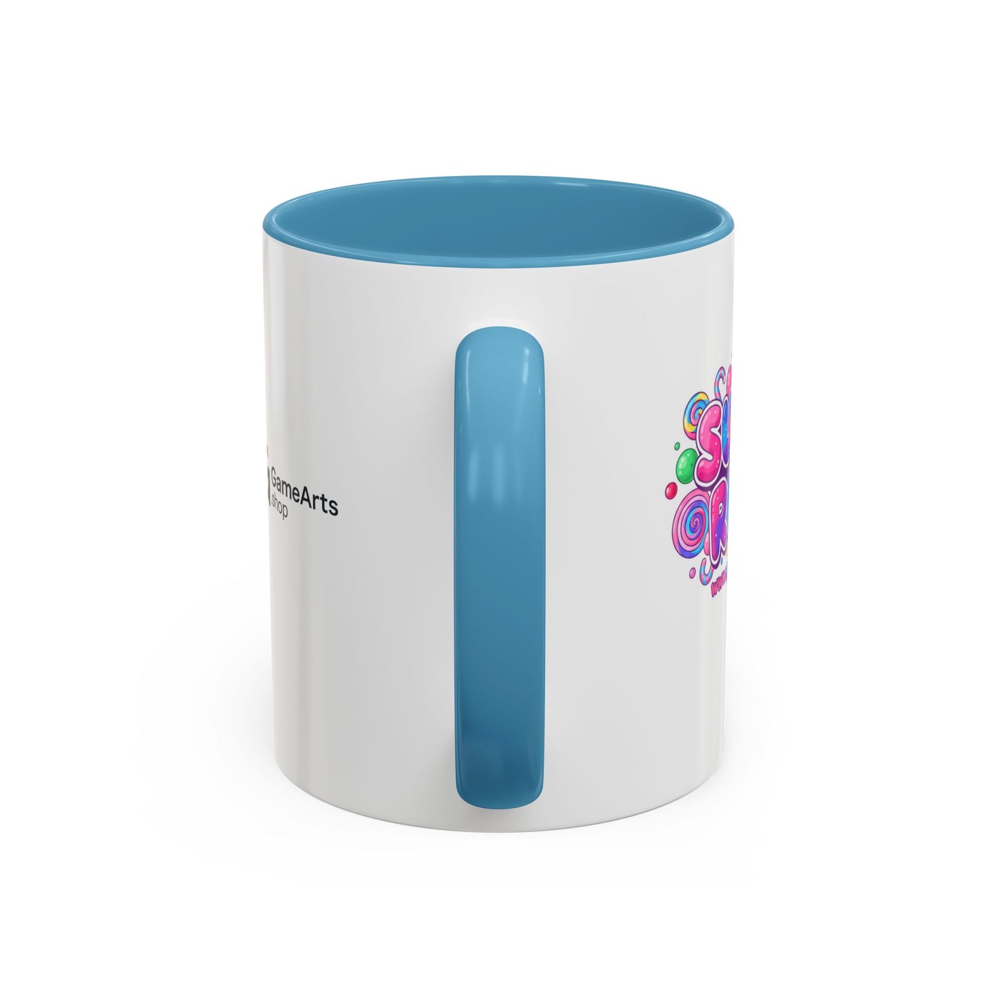 Colorful Sugar Rush Accent Coffee Mug - Fun Gift for Coffee Lovers, Holiday Cheer, Vibrant Drinkware, Party Favor