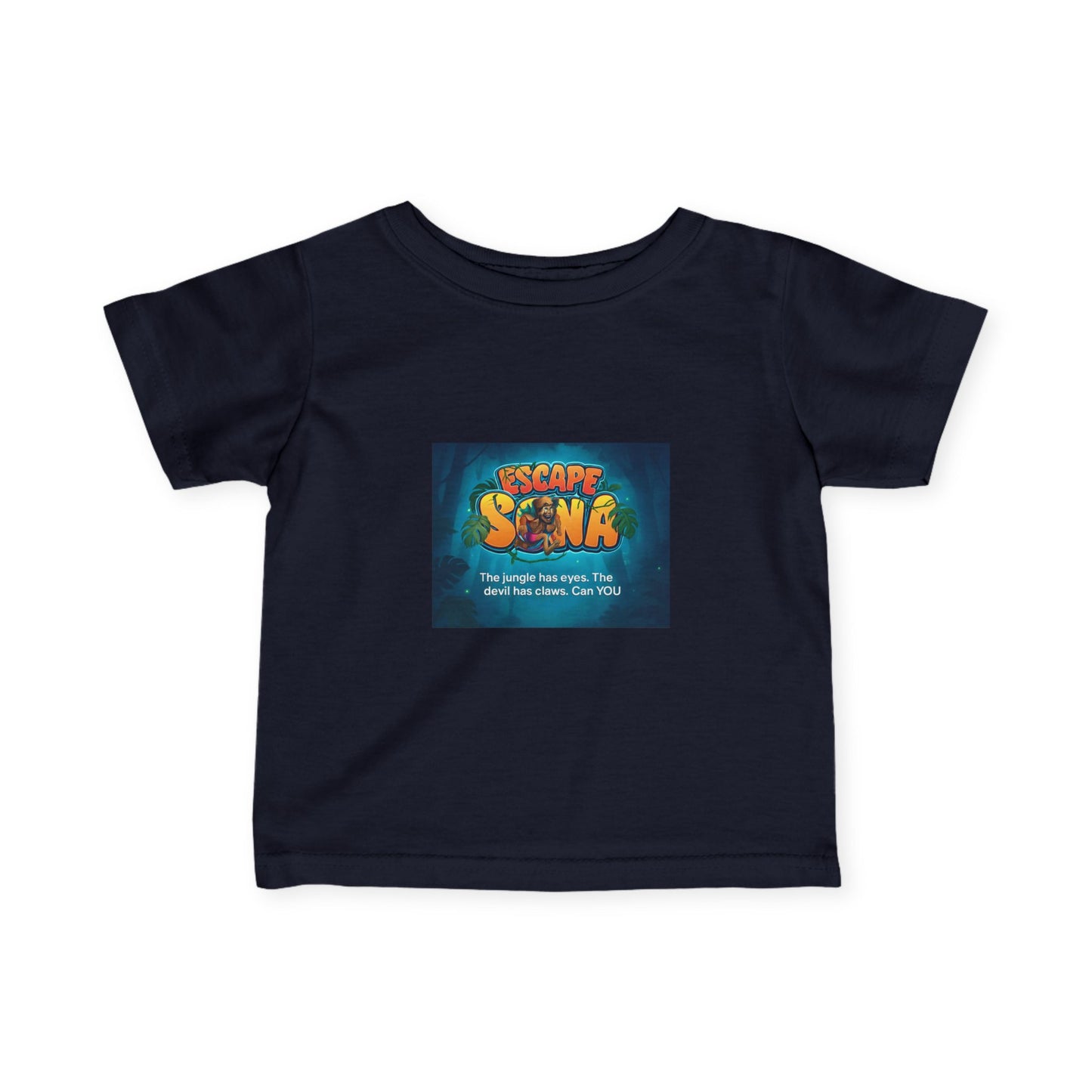 Infant Adventure Tee, Cute Baby T-Shirt, Escape Sona Kids Wear, Toddler Fun Clothing, Summer Vacation Gift, Playful Baby Apparel