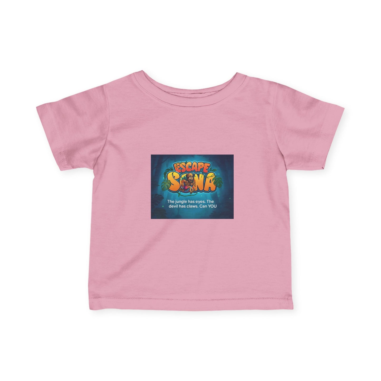 Infant Adventure Tee, Cute Baby T-Shirt, Escape Sona Kids Wear, Toddler Fun Clothing, Summer Vacation Gift, Playful Baby Apparel