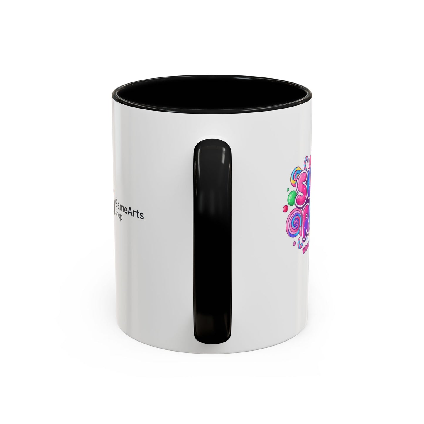 Colorful Sugar Rush Accent Coffee Mug - Fun Gift for Coffee Lovers, Holiday Cheer, Vibrant Drinkware, Party Favor
