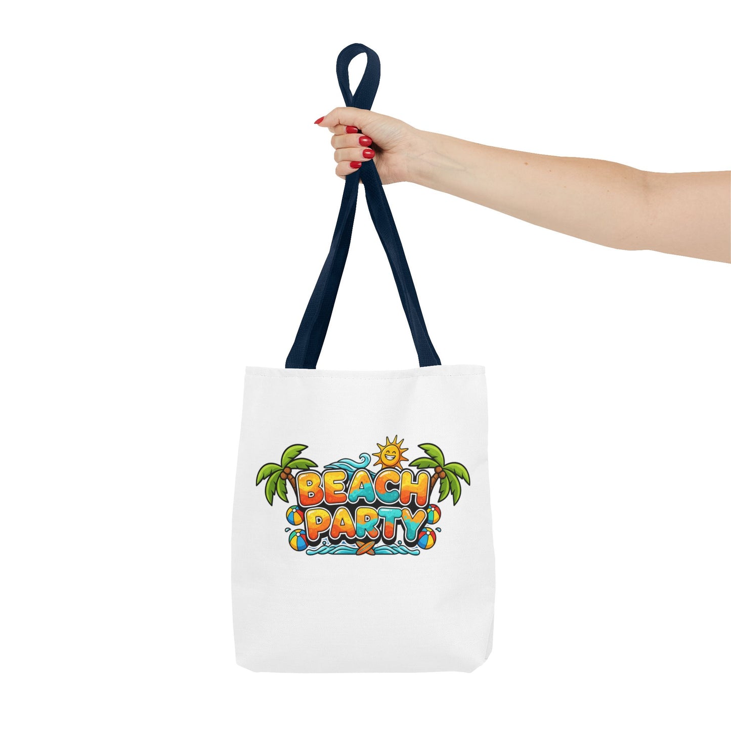 Beach Party Tote Bag, Summer Fun Shopper, Travel, Gifts for Beach Lovers, Beach Bag, Festival Tote
