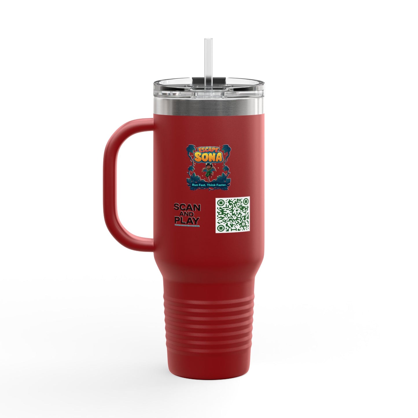 Escape to Adventure Insulated Travel Mug, 40oz | Ideal for Outdoor Enthusiasts, Gifts for Travelers, Motivational Coffee Cup, [...]