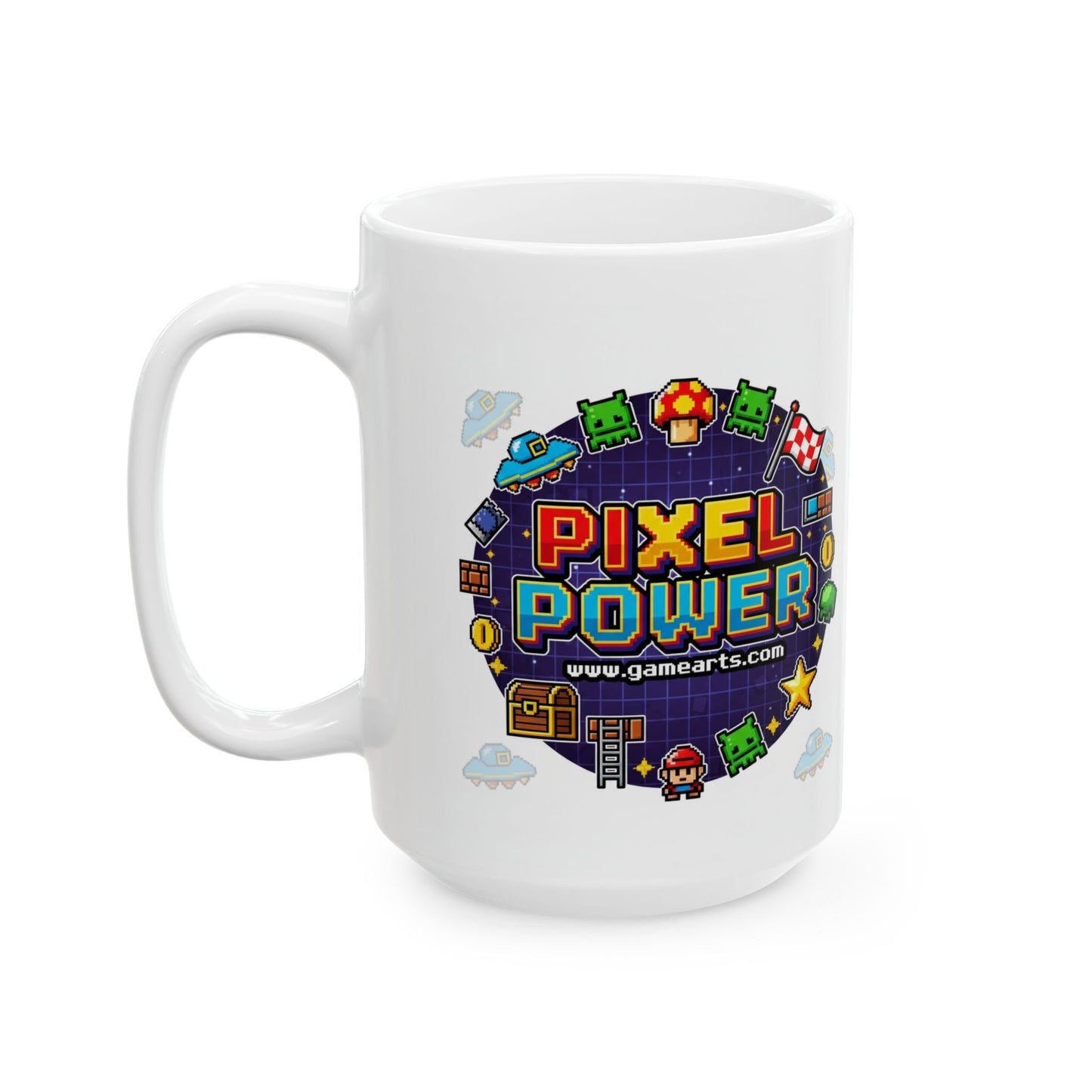 Colorful Gamer Mug - Perfect Gift for Gamers, Coffee Lovers, Video Game Enthusiasts, Unique Collectible, Game Night Essential