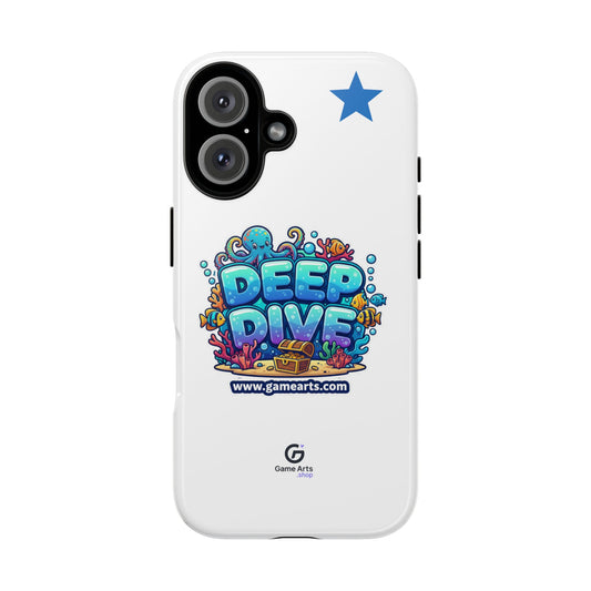 Deep Dive Phone Case, Ocean Theme, Beach Aesthetic, Fun Gift for Ocean Lovers, Colorful Cover, Summer Vibes, Waterproof