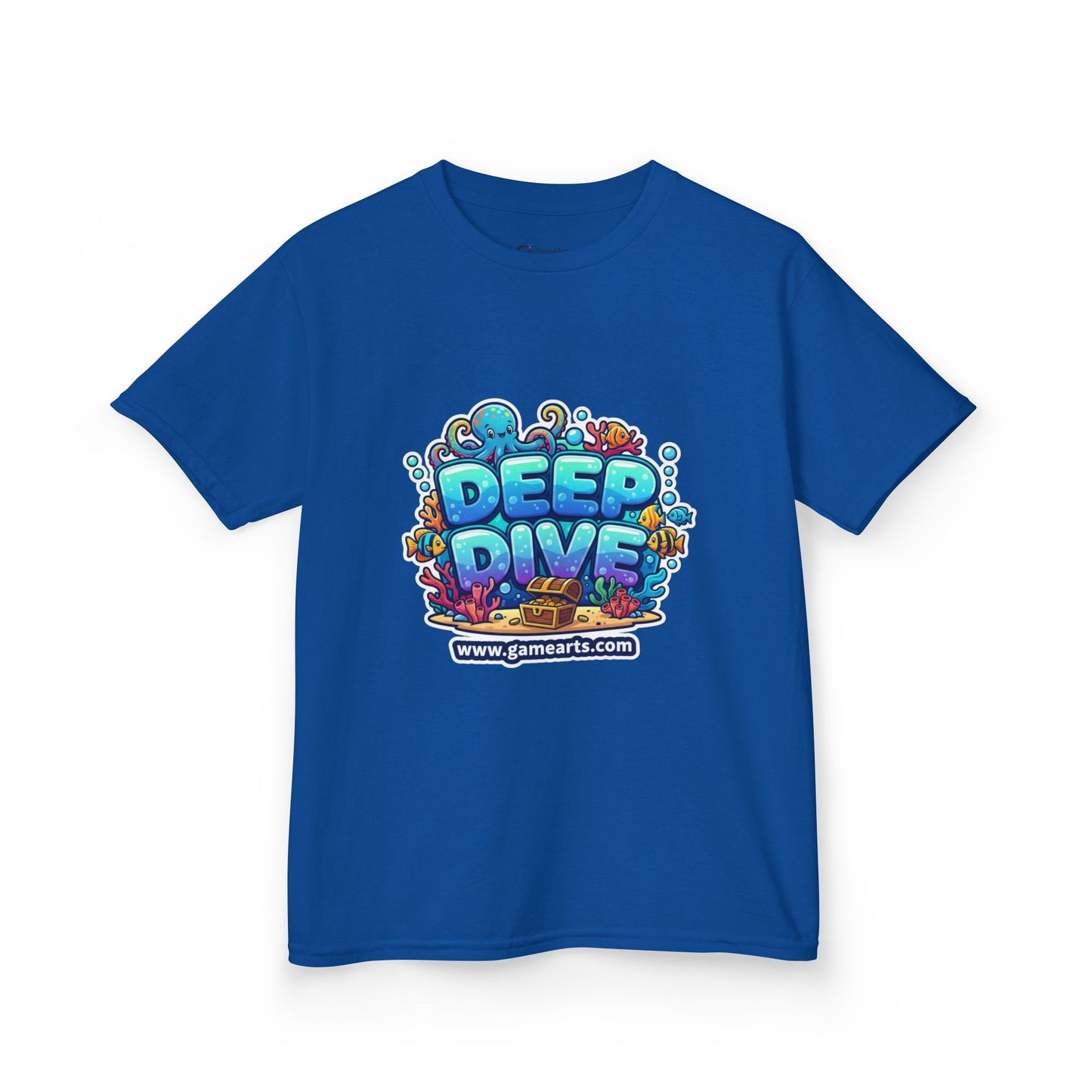 Deep Dive Kids Heavy Cotton Tee, Ocean Adventure Shirt, Fun T-Shirt for Boys and Girls, Summer Beach Wear, Gift for Young Explorers, [...]