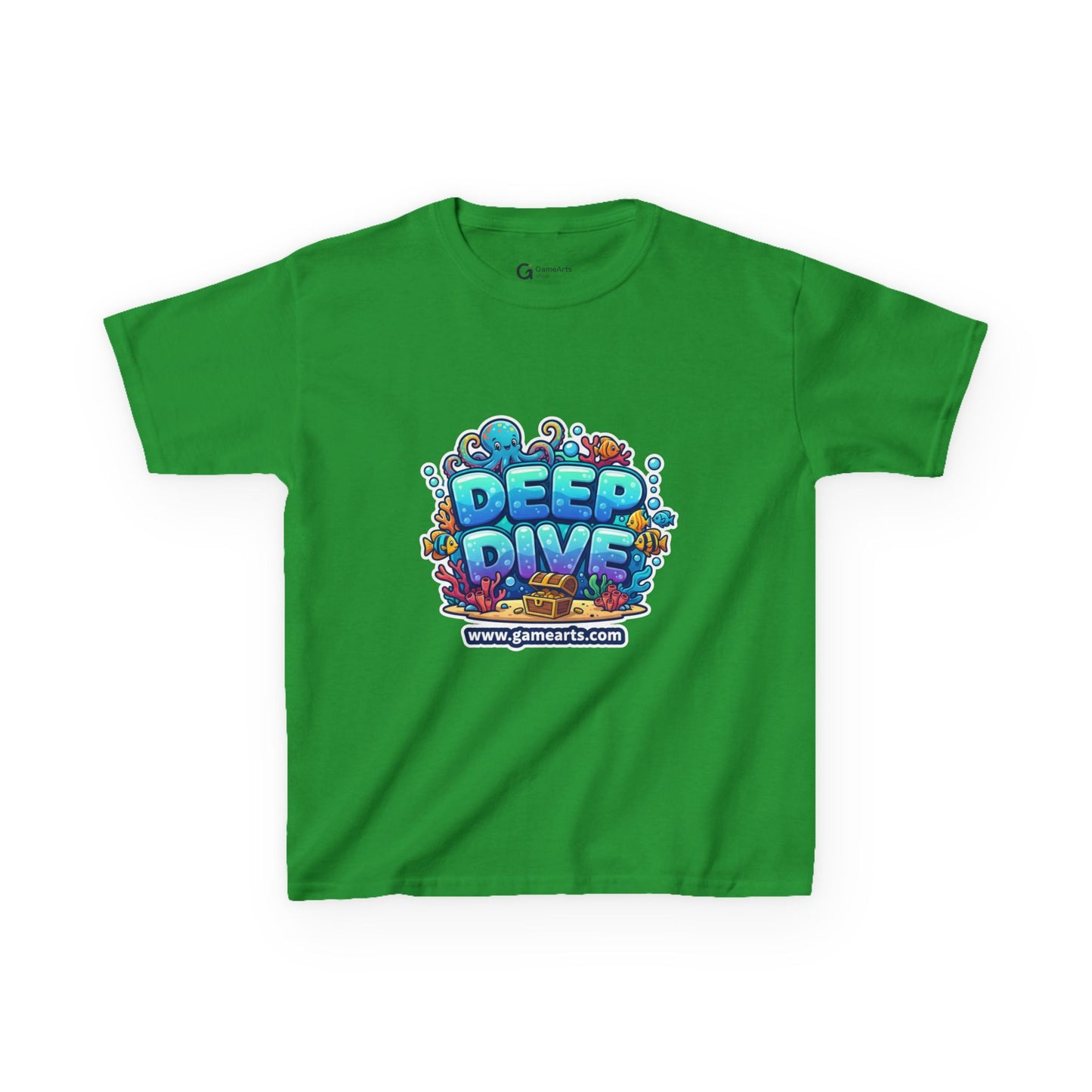 Deep Dive Kids Heavy Cotton Tee, Ocean Adventure Shirt, Fun T-Shirt for Boys and Girls, Summer Beach Wear, Gift for Young Explorers, [...]