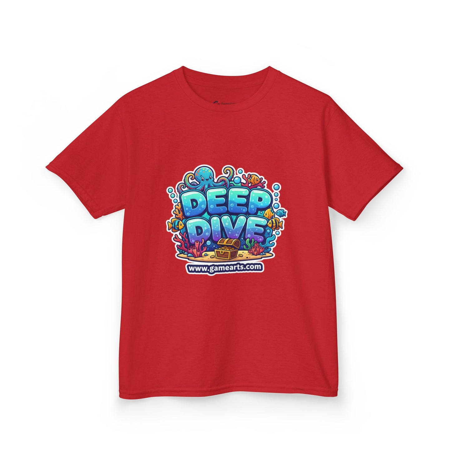 Deep Dive Kids Heavy Cotton Tee, Ocean Adventure Shirt, Fun T-Shirt for Boys and Girls, Summer Beach Wear, Gift for Young Explorers, [...]