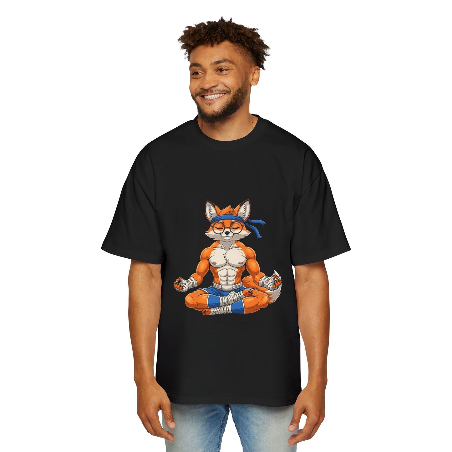 “Bubble Fox: Motion Art Oversized Tee Featuring Playful Fox Design, Casual Tee, Gift for Him, Unique Graphic T-Shirt, Streetwear Essentials, [...]