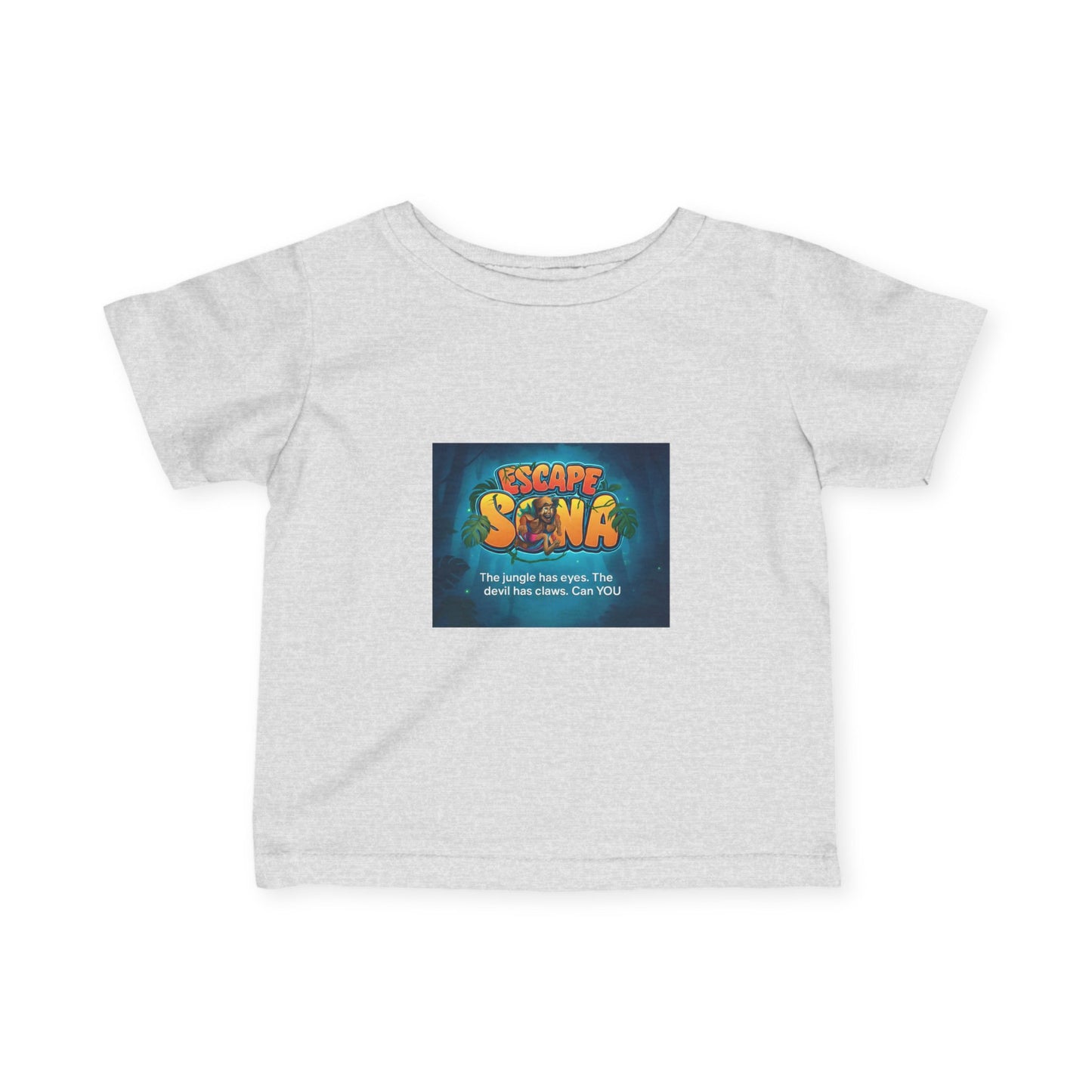 Infant Adventure Tee, Cute Baby T-Shirt, Escape Sona Kids Wear, Toddler Fun Clothing, Summer Vacation Gift, Playful Baby Apparel