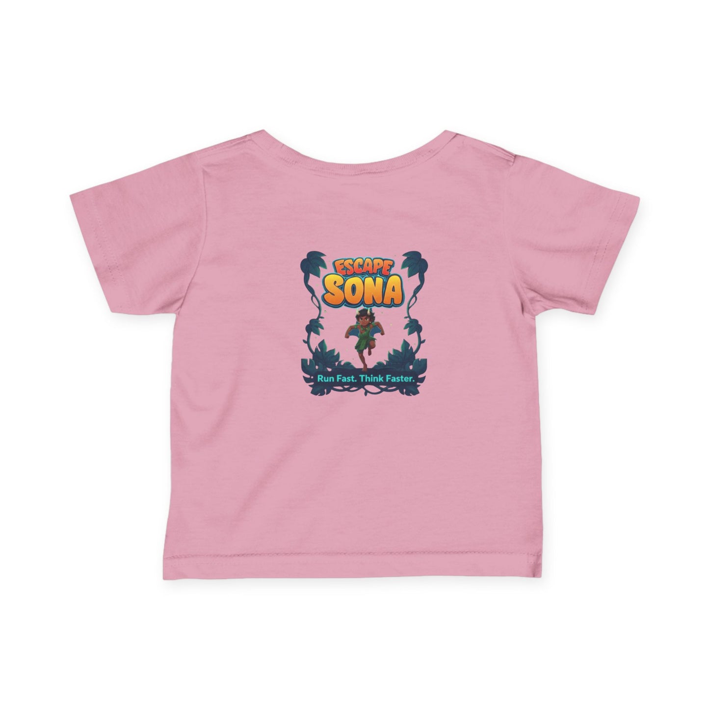 Infant Adventure Tee, Cute Baby T-Shirt, Escape Sona Kids Wear, Toddler Fun Clothing, Summer Vacation Gift, Playful Baby Apparel