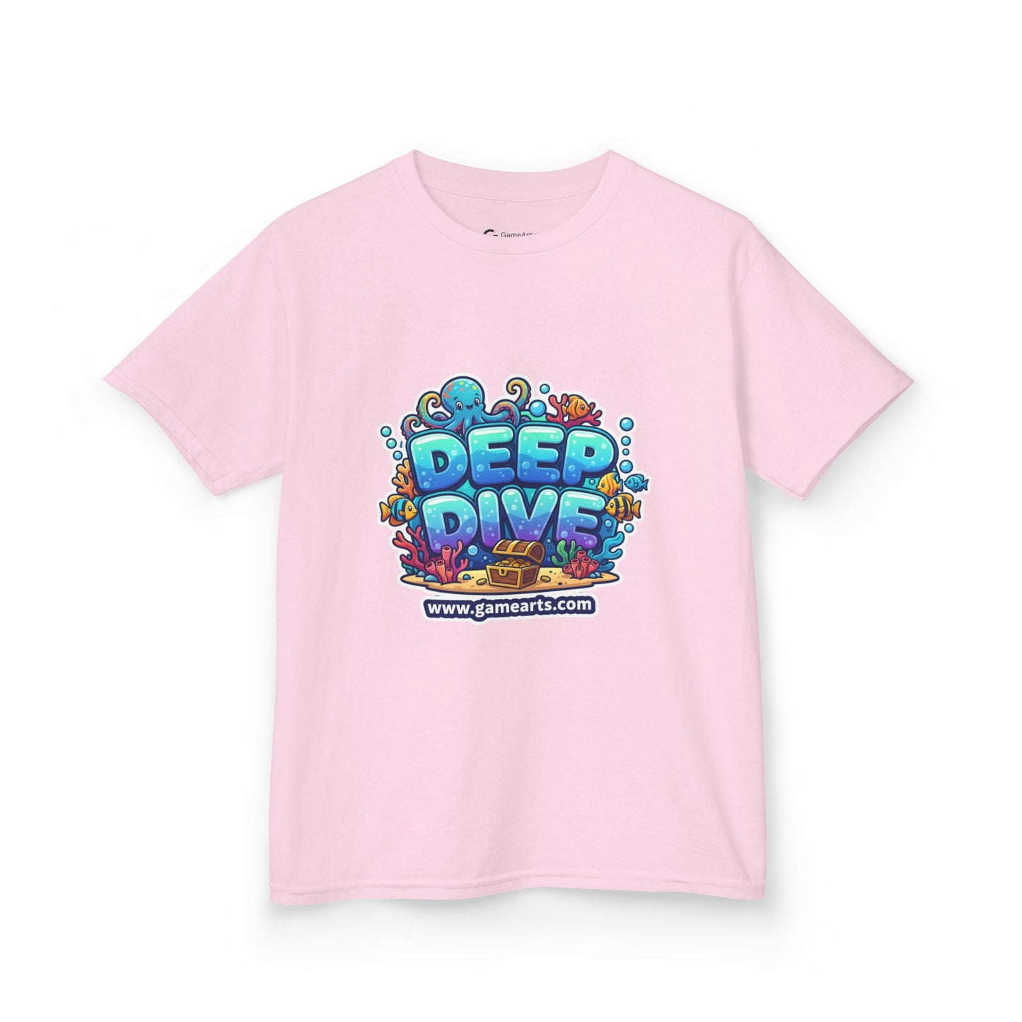Deep Dive Kids Heavy Cotton Tee, Ocean Adventure Shirt, Fun T-Shirt for Boys and Girls, Summer Beach Wear, Gift for Young Explorers, [...]