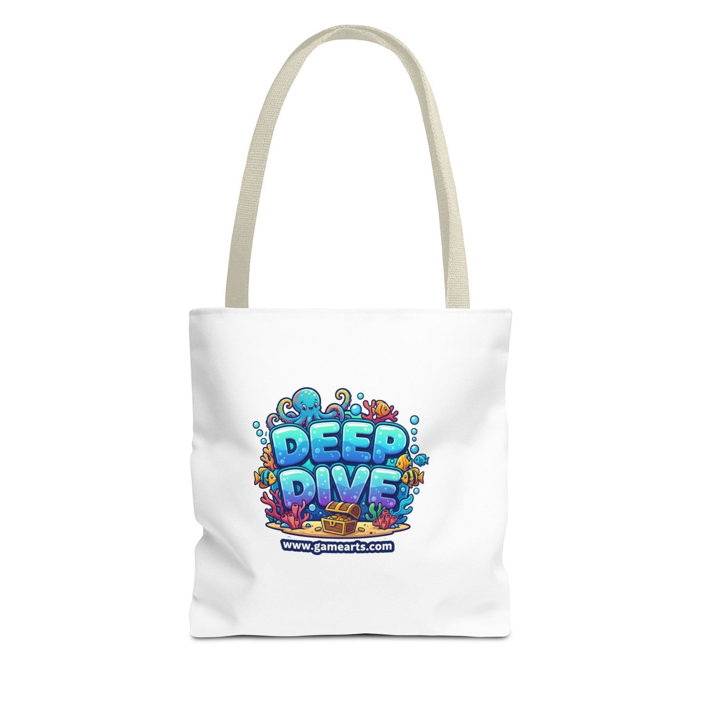 Deep Dive Tote Bag, Fun Shopping Bag, Gift for Gamers, Eco-Friendly Tote, Beach Tote, Travel Accessory