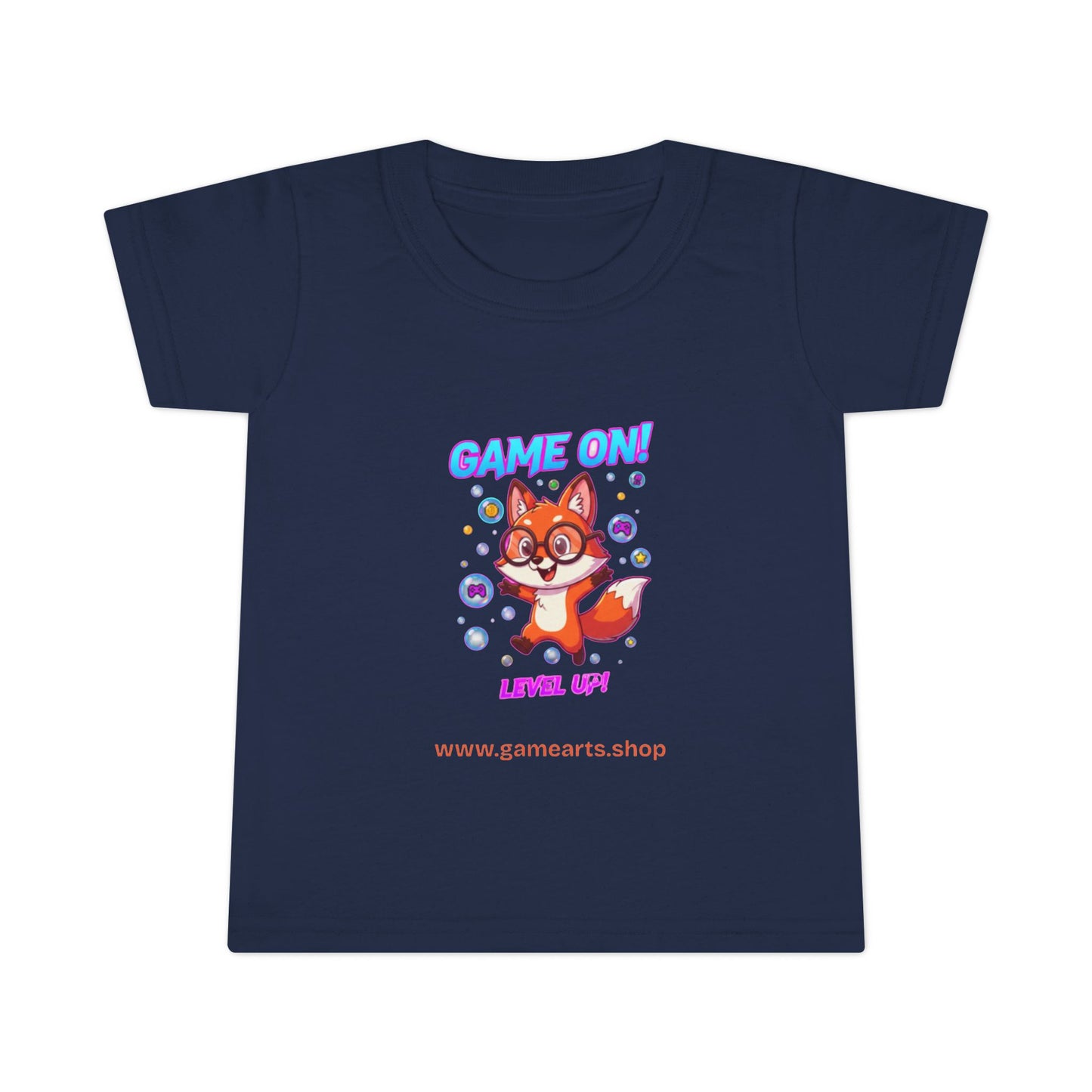 Bubble Fox Toddler Tee – Big Fun for Little Adventurers