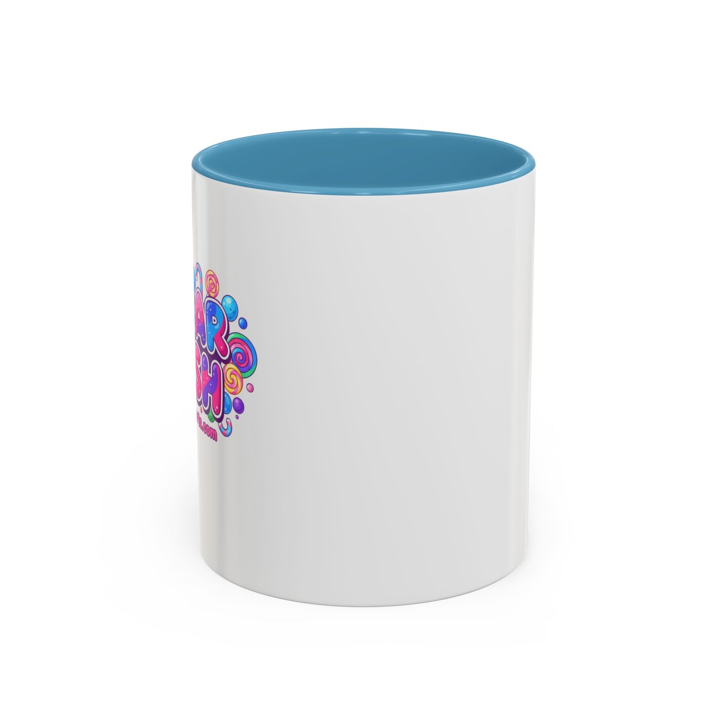 Colorful Sugar Rush Accent Coffee Mug - Fun Gift for Coffee Lovers, Holiday Cheer, Vibrant Drinkware, Party Favor