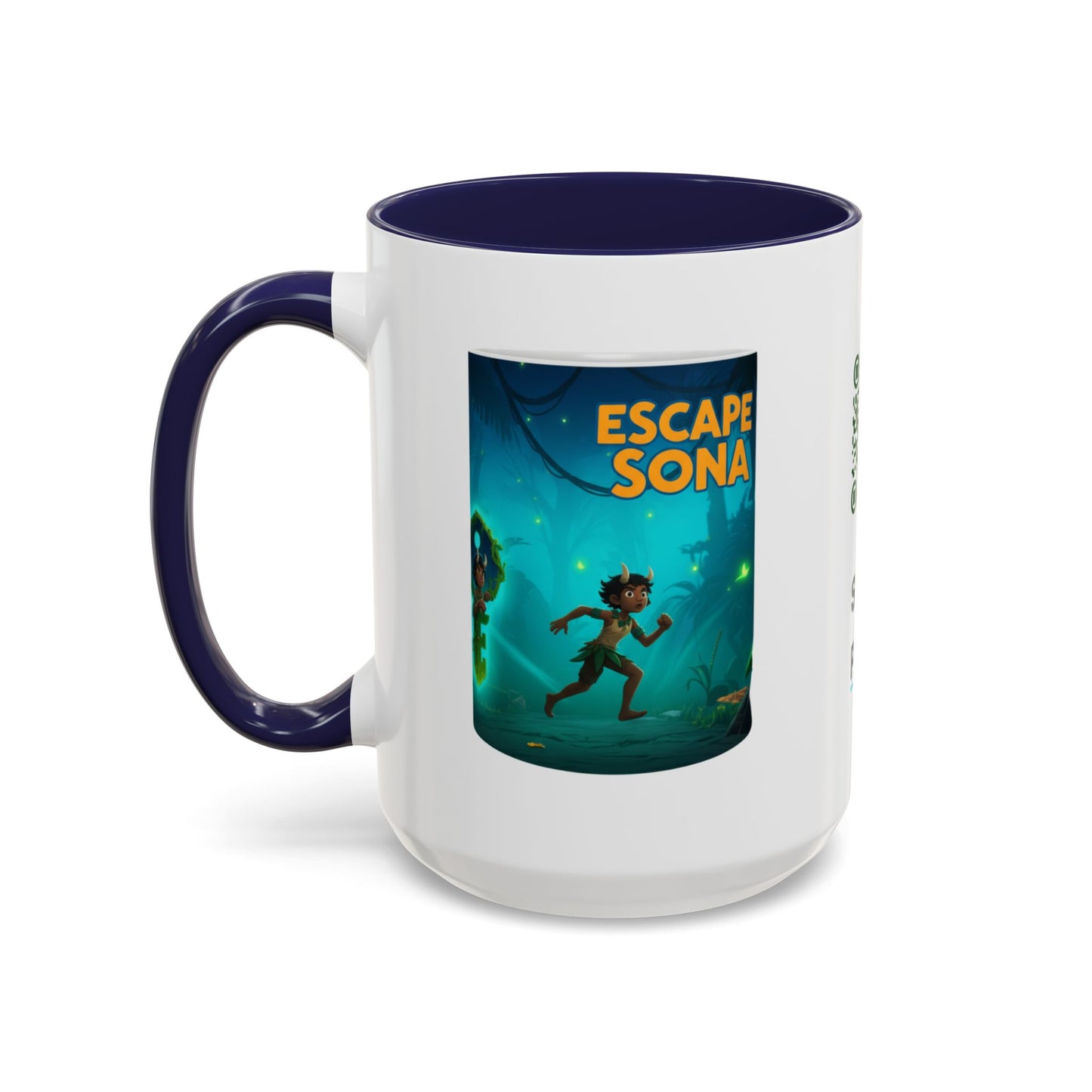 MahaSona Accent Mug – Sip in Style, Escape in Spirit - Whimsical Gift , Fun Drinkware, Perfect for Birthdays, Holidays, Office Decor
